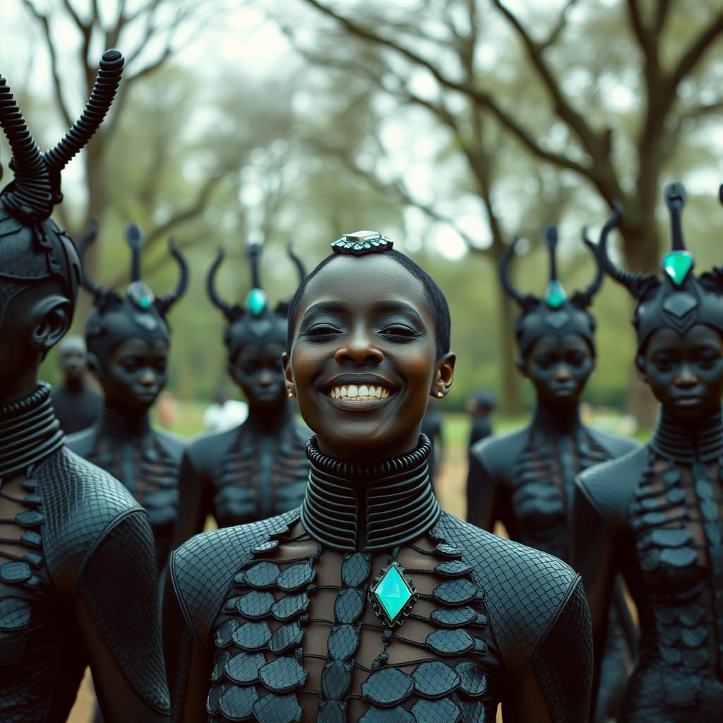 Futuristic Land Art Fashion Show in Central Park