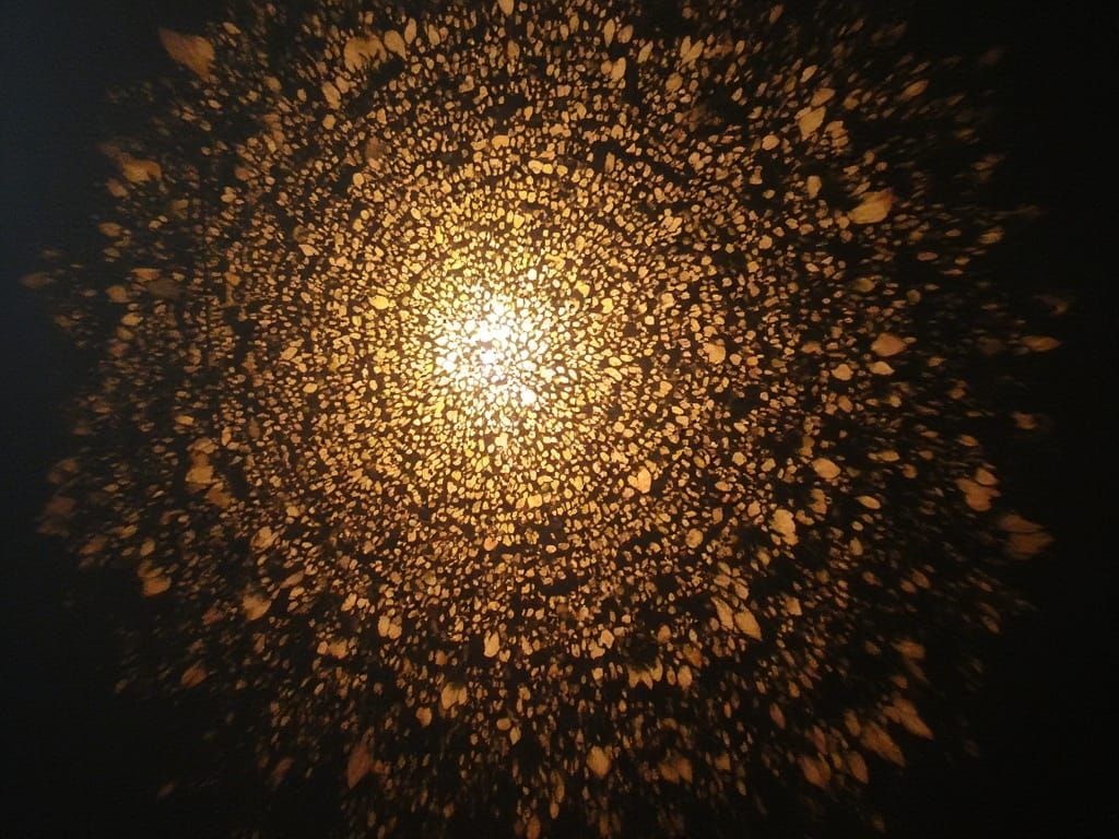 Shining Through - Embroidery on Lasercut Wood