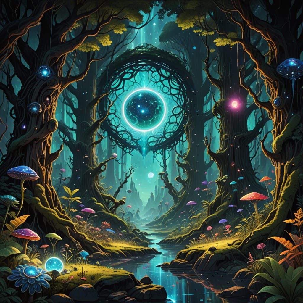 Ethereal Portal to a Cosmic Realm