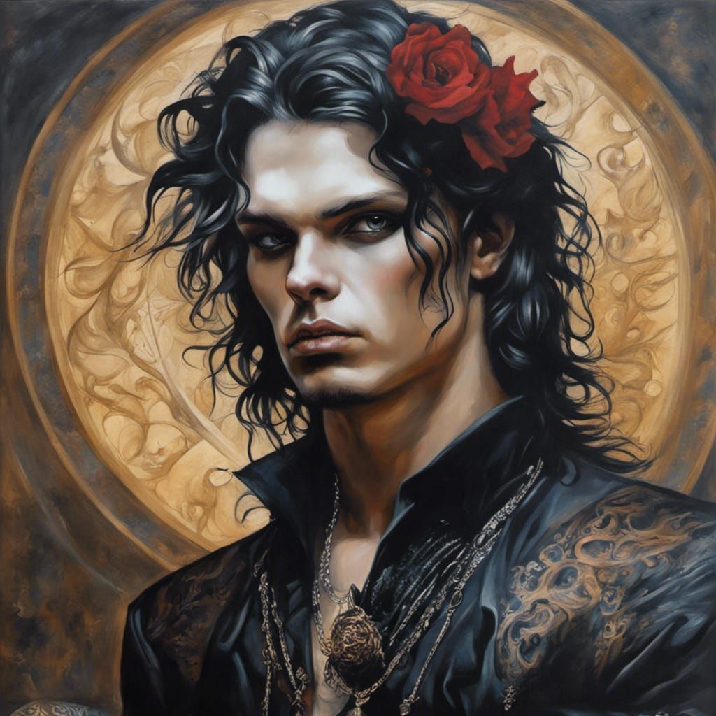 Erotic Dionysus: Oil Painting in Style of Bak and Ferri