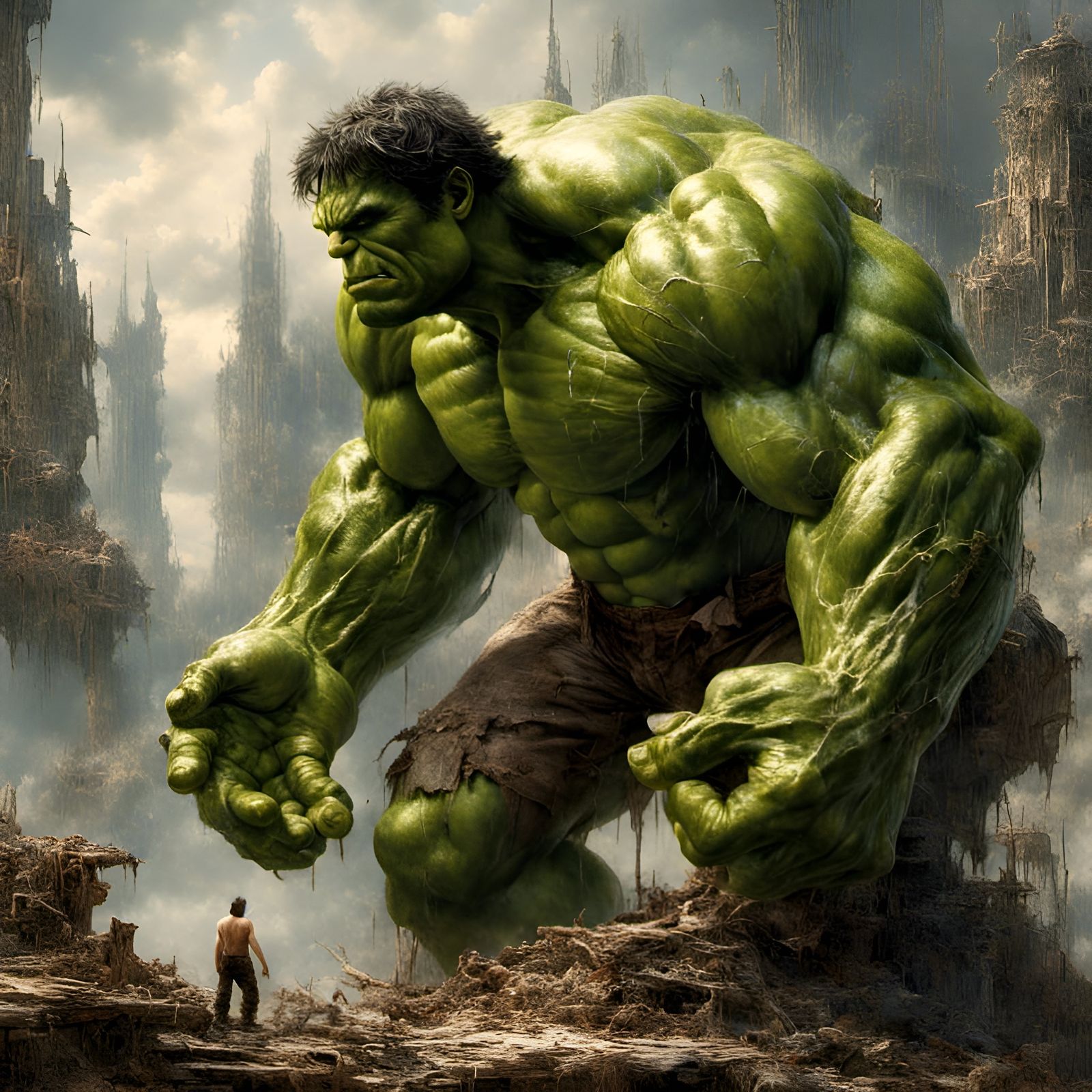 Detailed 16k Image of The Hulk