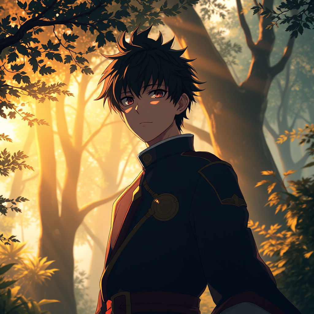 Shoto Todoroki in Mystical Forest, Anime Key Visual
