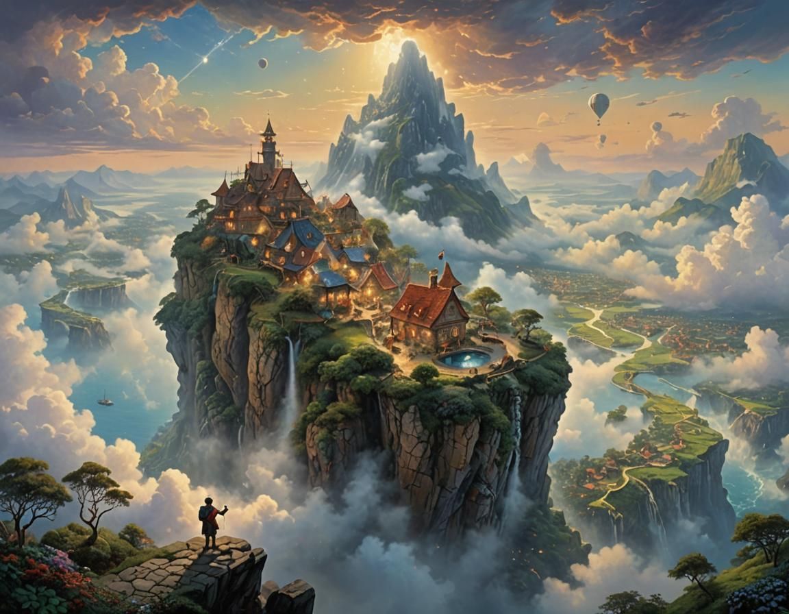 Gulliver's Vision: Laputa in Ethereal Fantasy