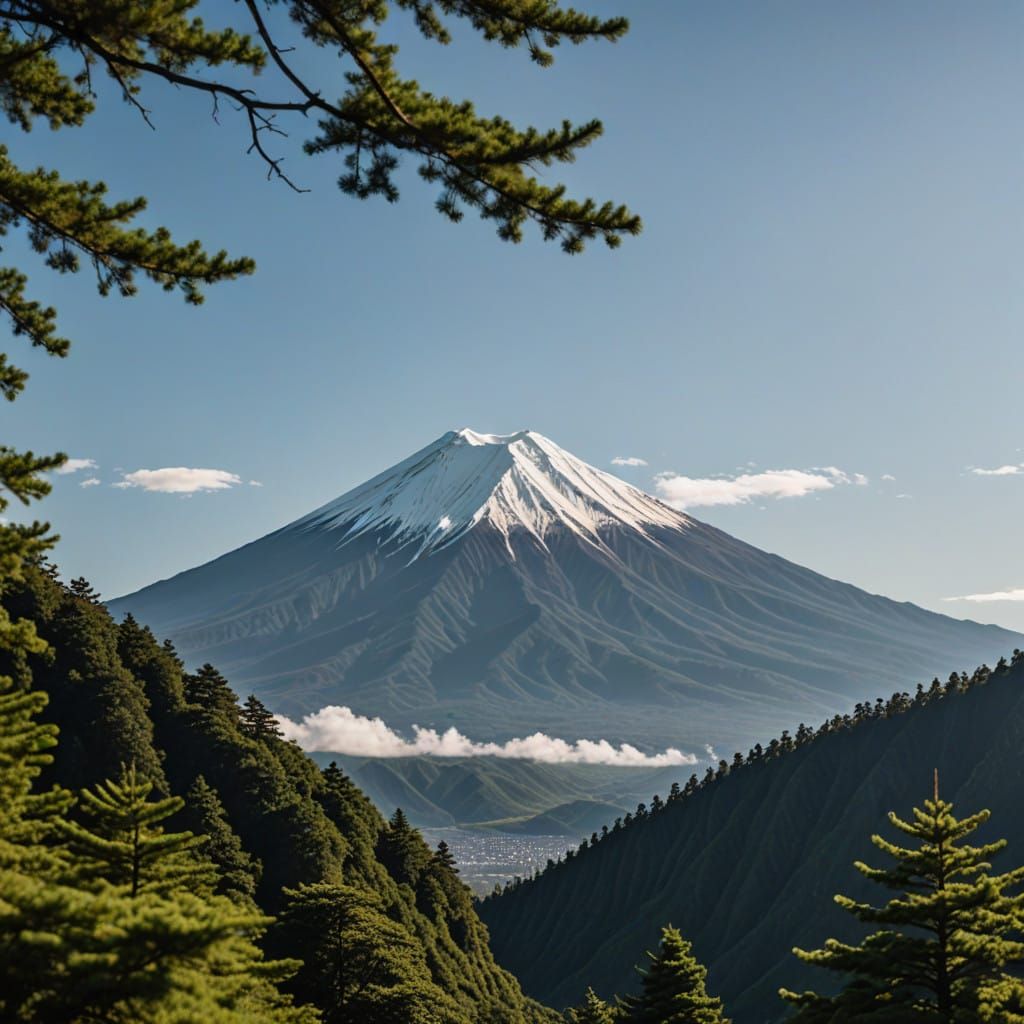 Fuji Mountain Landscape Photography in Stunning Bokeh