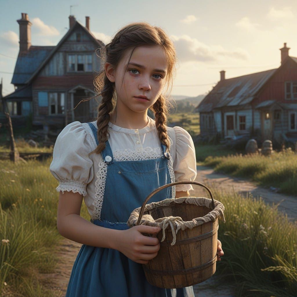 Little Cosette in Whimsical Victorian Fantasy