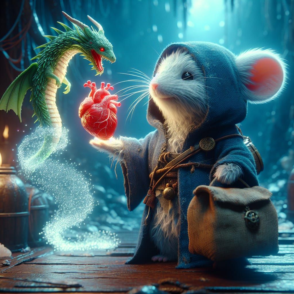 Charming Mouse Merchant Offers Dragon Heart