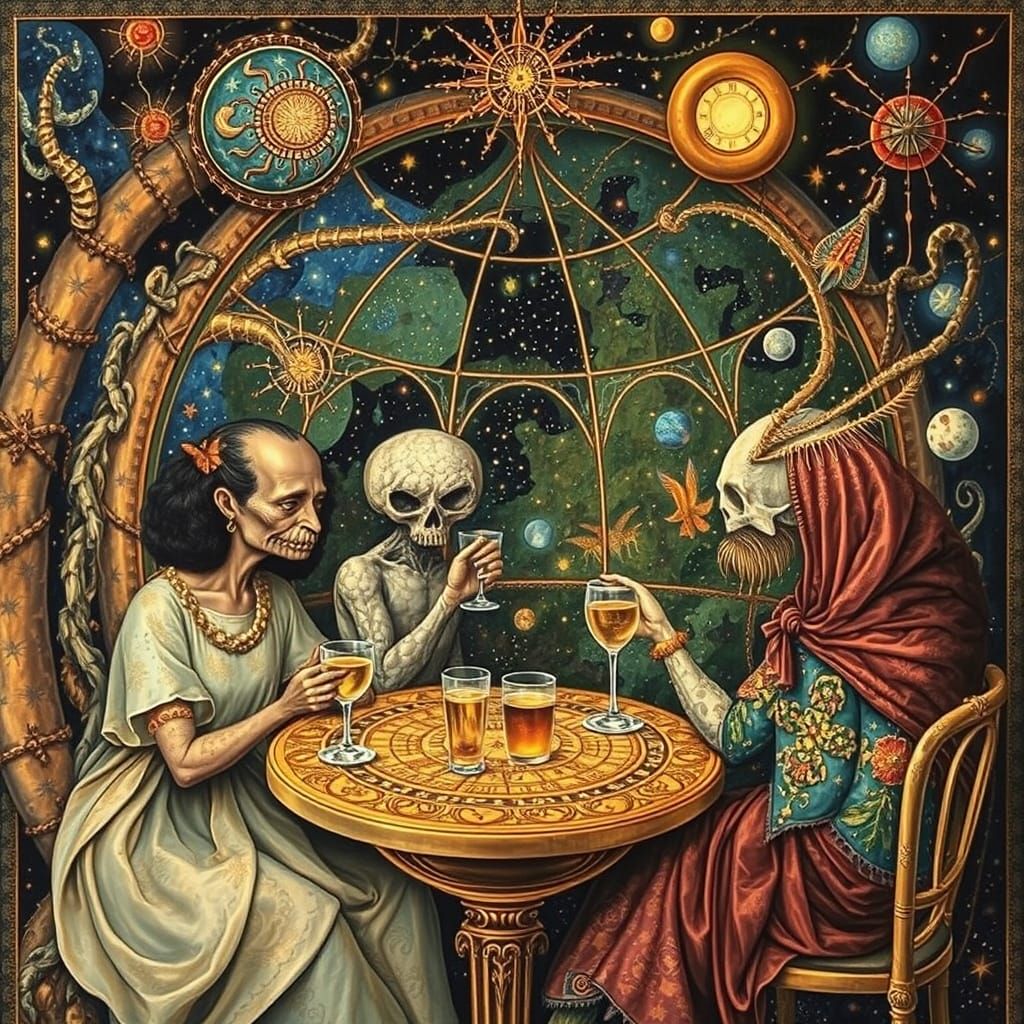 Psychedelic Utopia: Sacred Geometry in Hieronymus Bosch Styl...