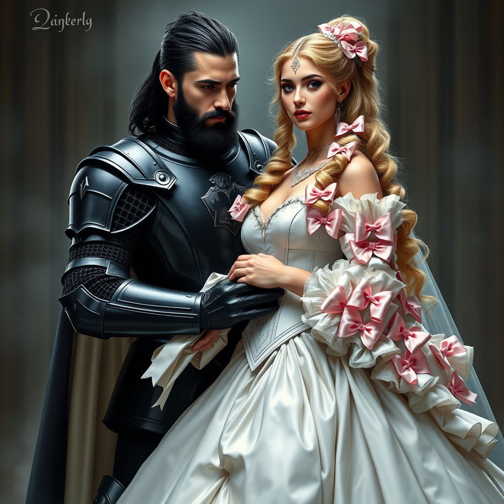 Knightly Devotion: A Regal Marriage Scene