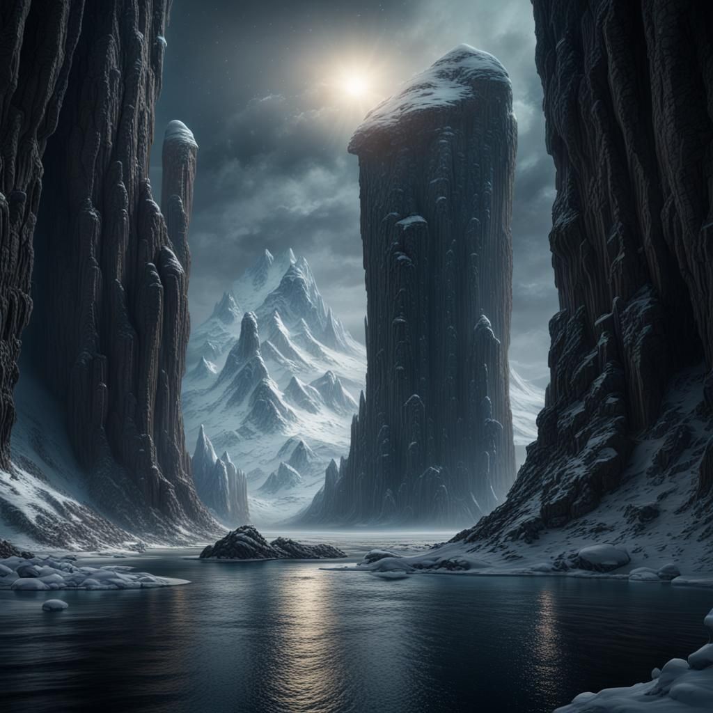 Epic Island of Ultima Thule: Digital Matte Painting