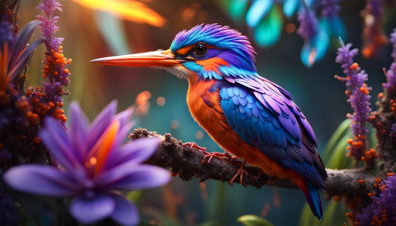 Rare Bird-Dwarf Kingfisher Birds-The South Philippines