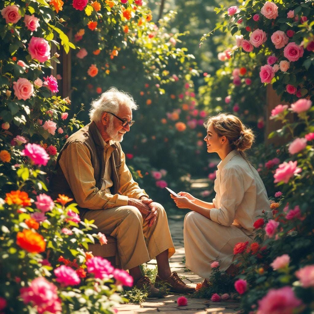 Dataspace Social Media Explained in a Nostalgic Garden