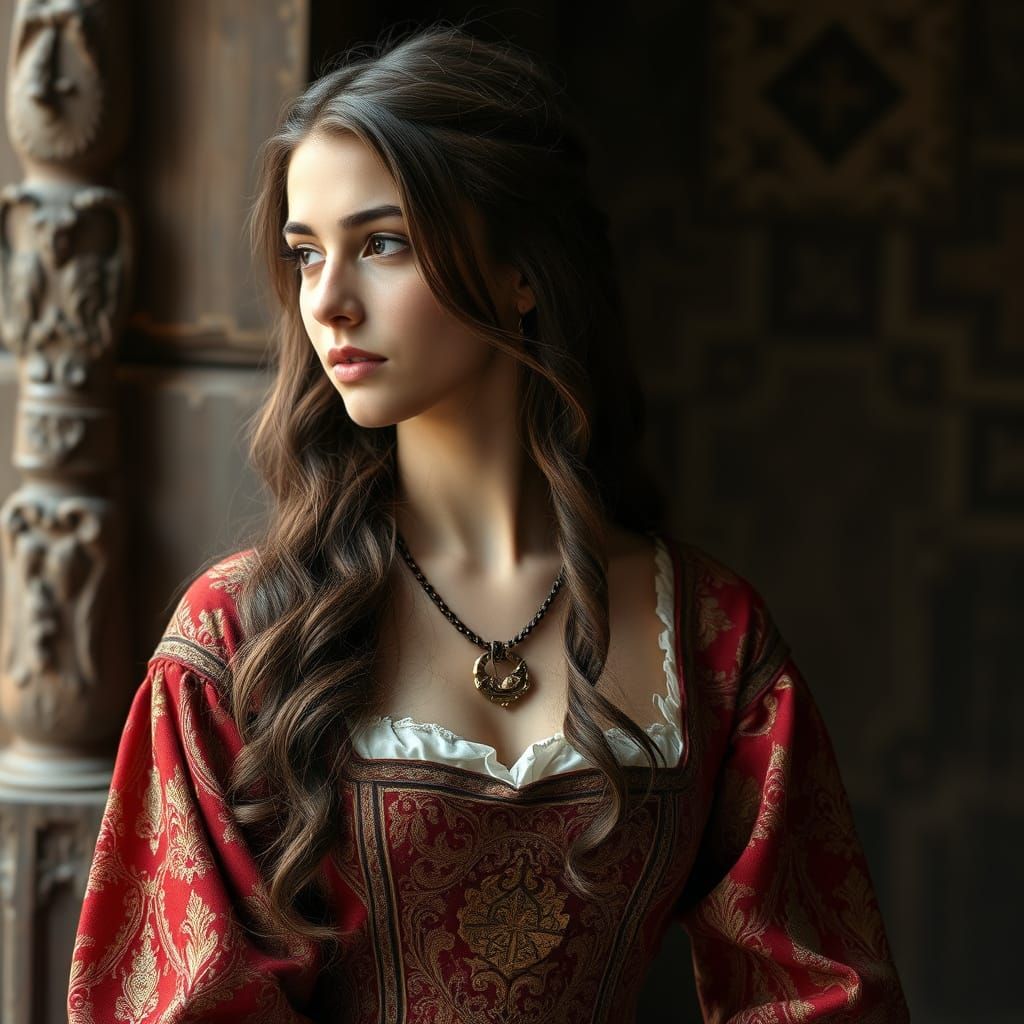 Medieval Georgian Princess in Byzantine Attire