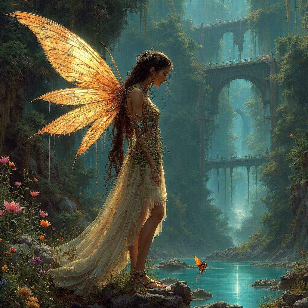 Retro Solarpunk Fairy #1