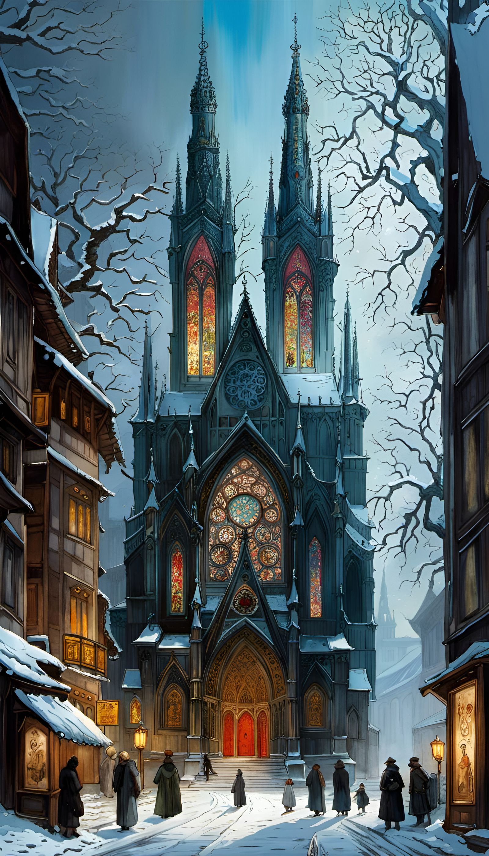 Winter Gothic Cathedral