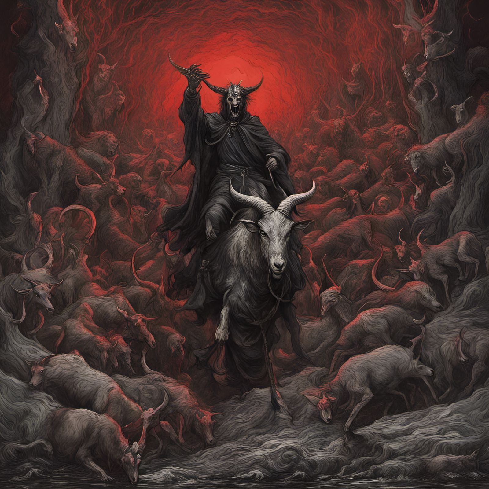 Medieval Horror: Satan Rides a Goat