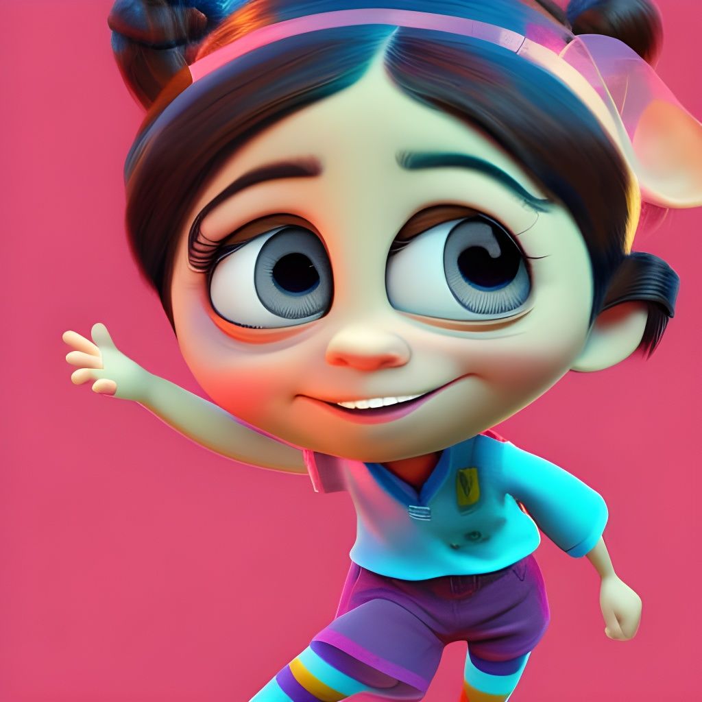 Vanellope von Schweetz in Bright 3D Digital Art