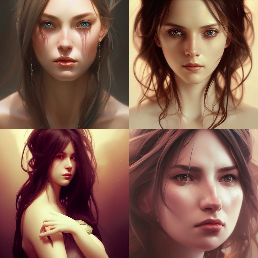 Beautiful Horned Woman: Hyperrealistic 8k Portrait