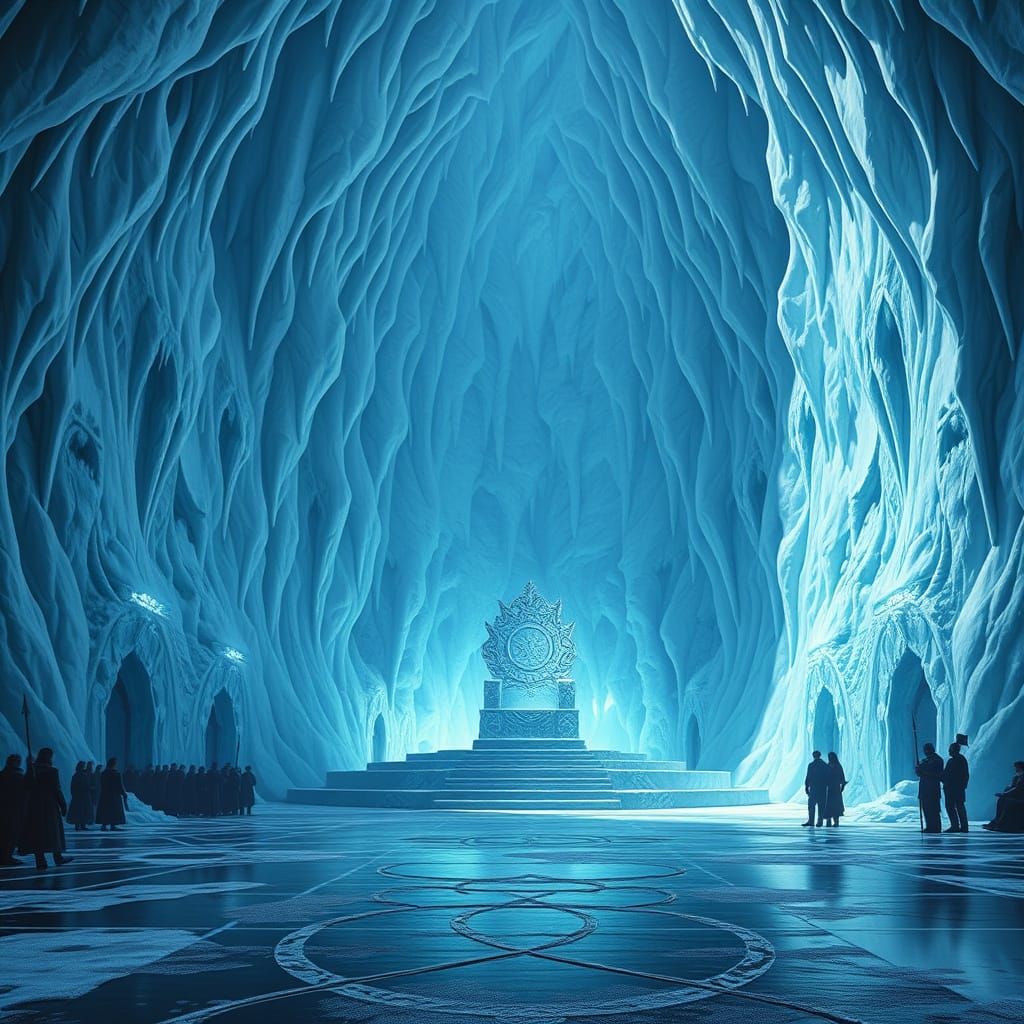 Glacial Throne Chamber in Majestic Ice Palace
