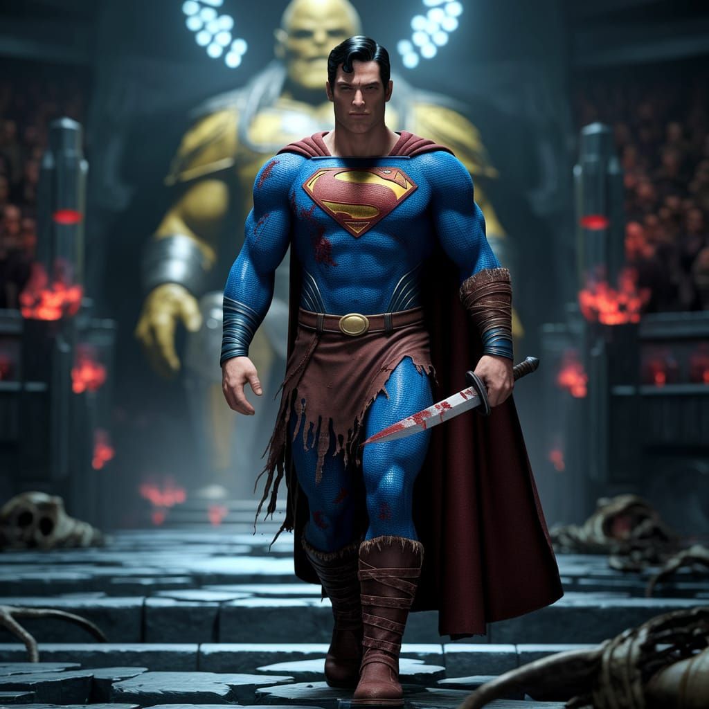 Battle-Worn Superman's Resolve on Warworld