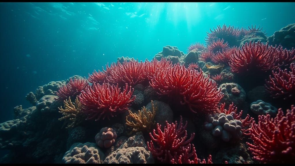 Vibrant Coral Reef in Dreamlike Cinematic Style