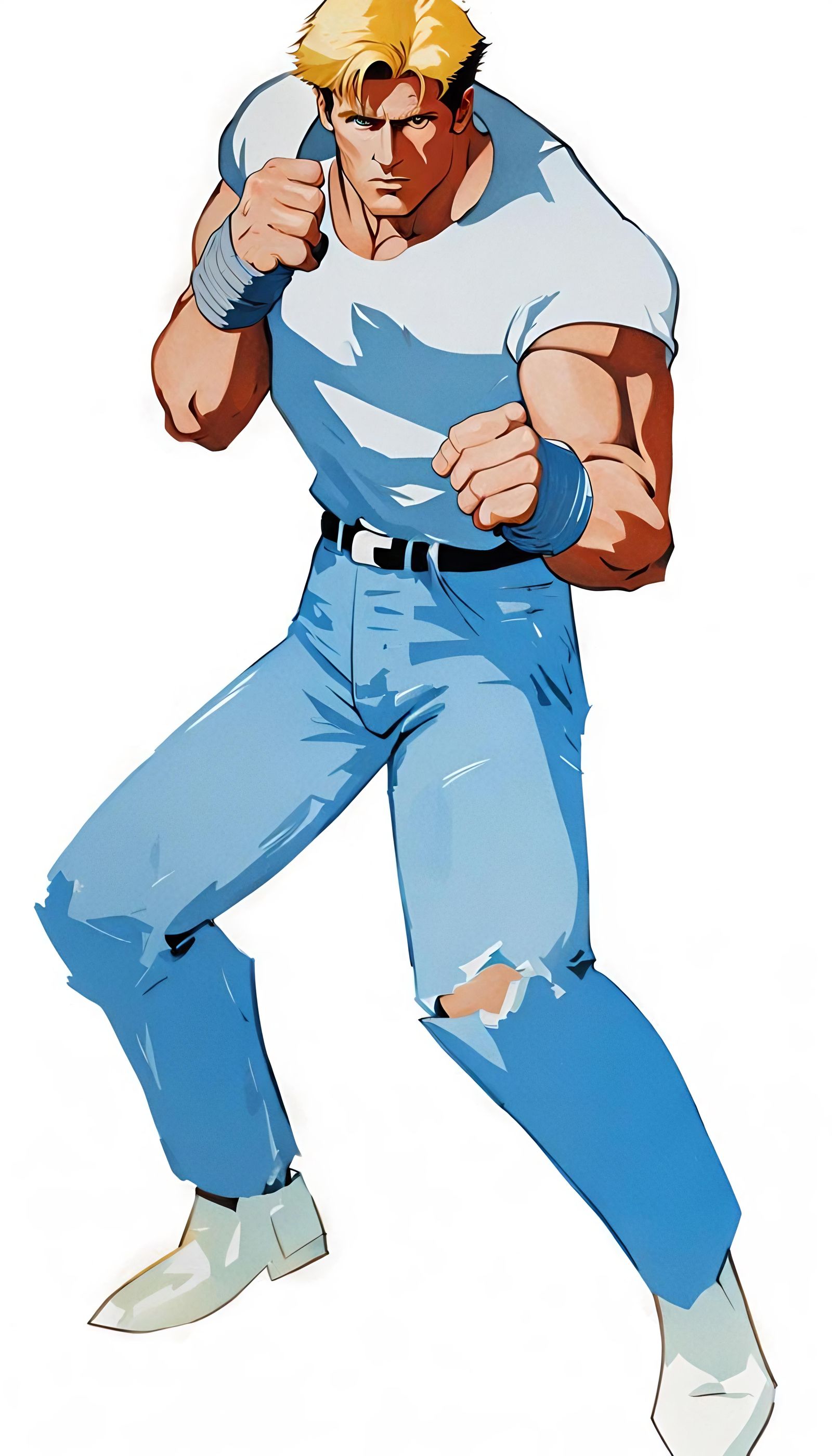 Young Man as Video Game Character Concept Art