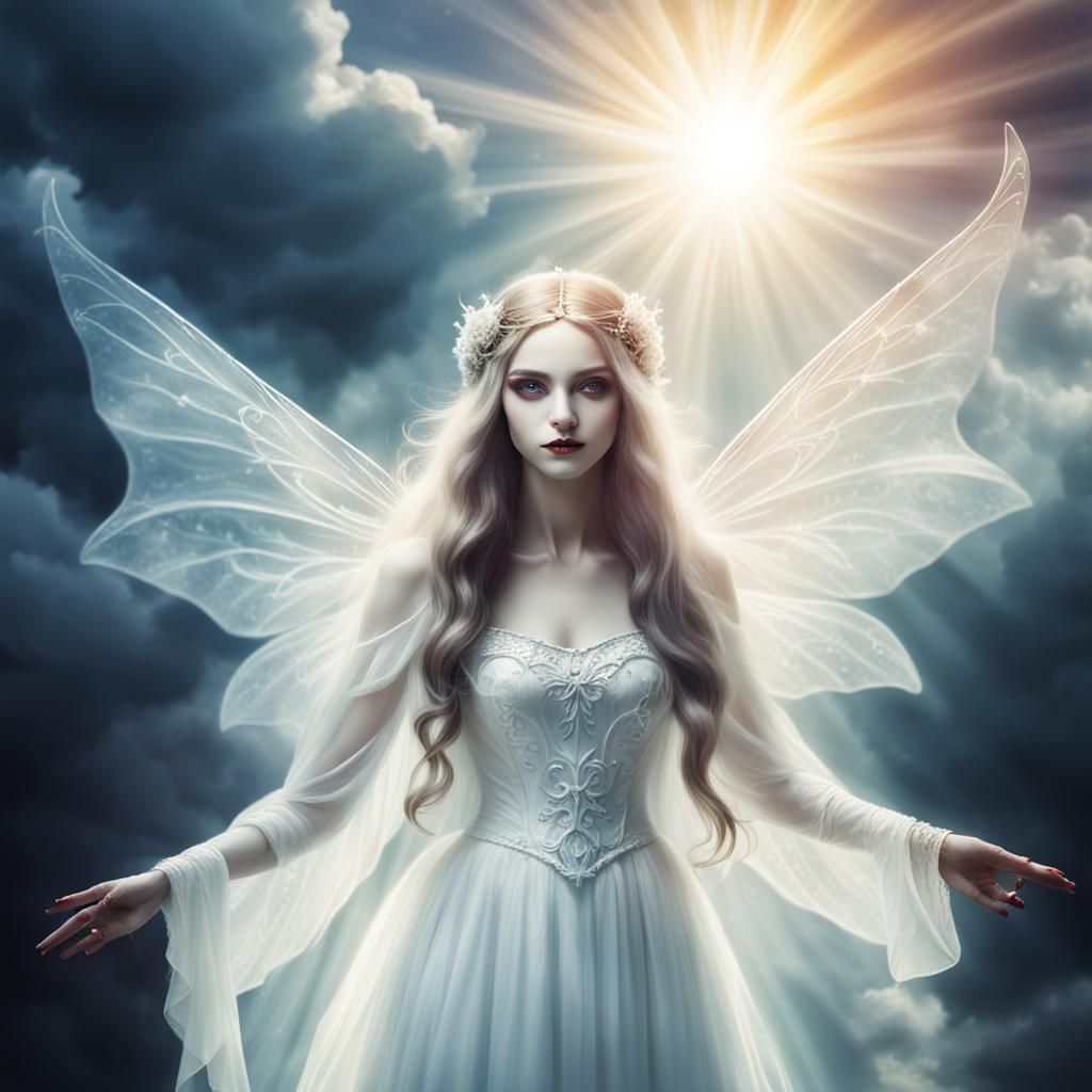 Ethereal Vampire Fairy in Divine Light