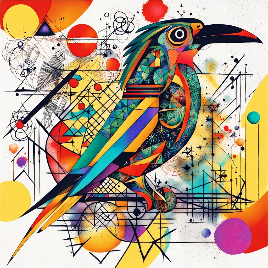 Abstraction #15 Quetzal