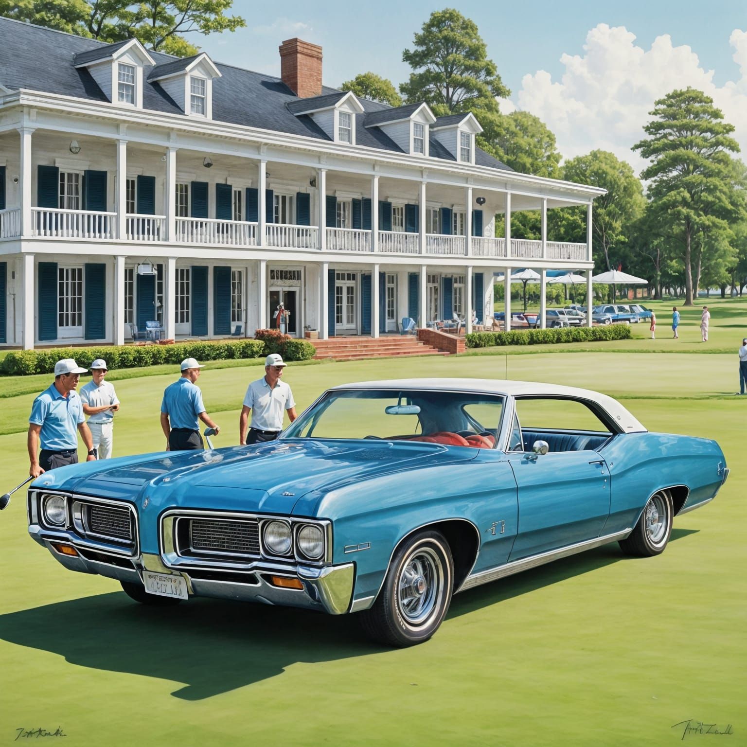 1968 Pontiac Catalina Illustration at Country Club
