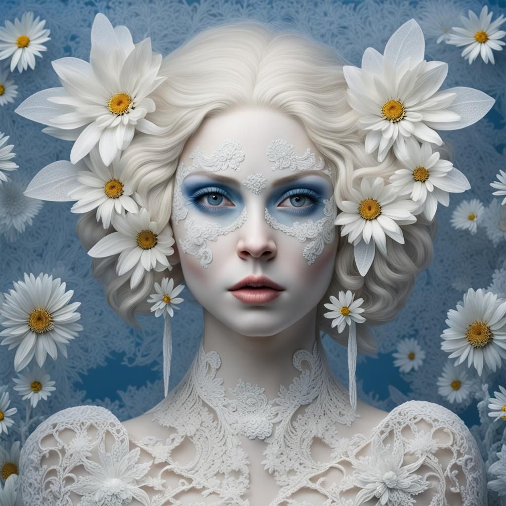 Whimsical Elf Ragdoll Portrait with Glass Moon