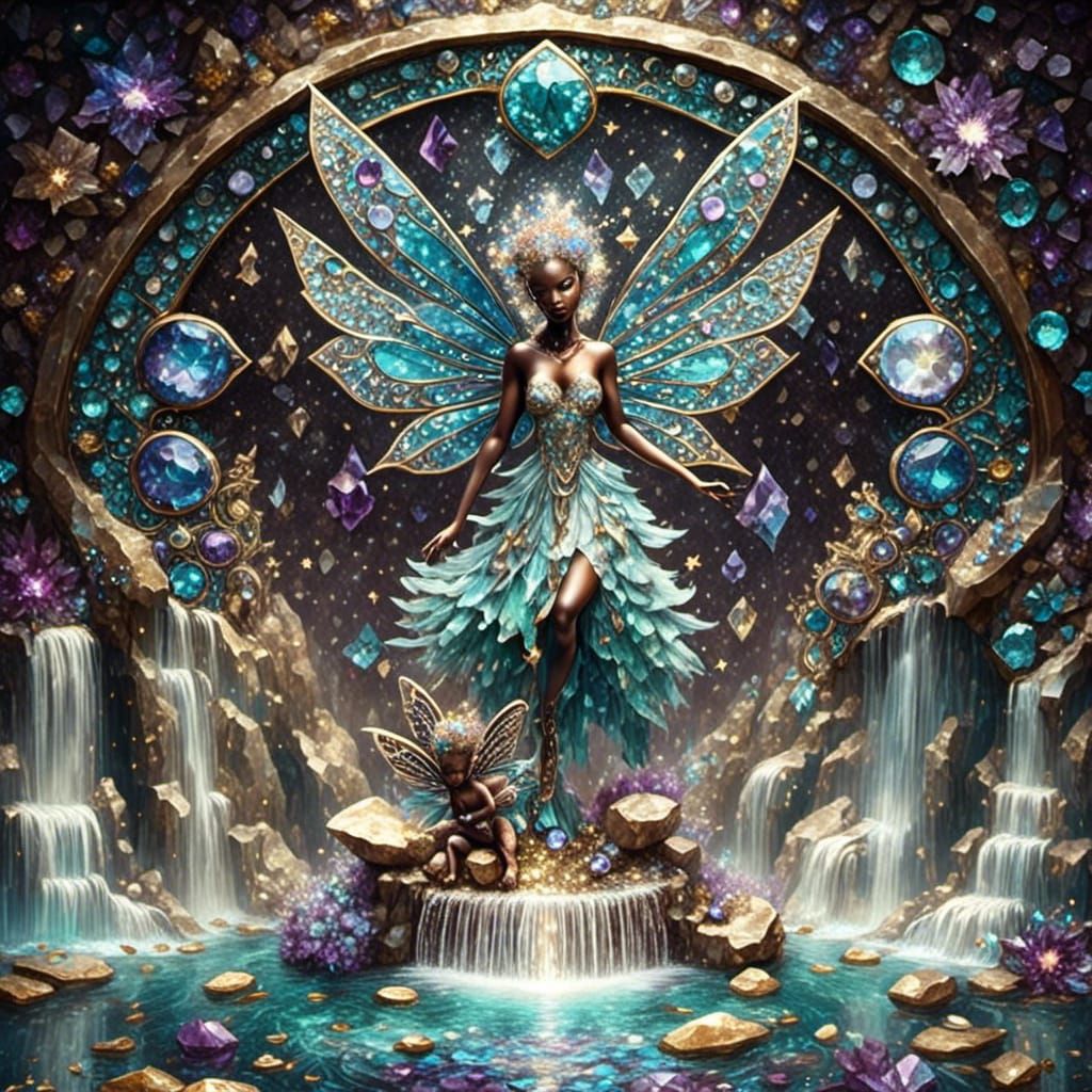 Beautiful Bejeweled Fairy Falls