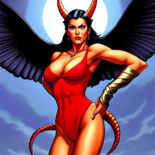 demon Larry Elmore style