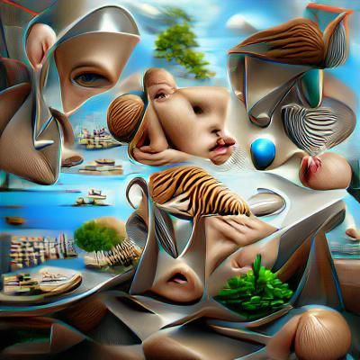 Surreal 3D Art in 8K Resolution