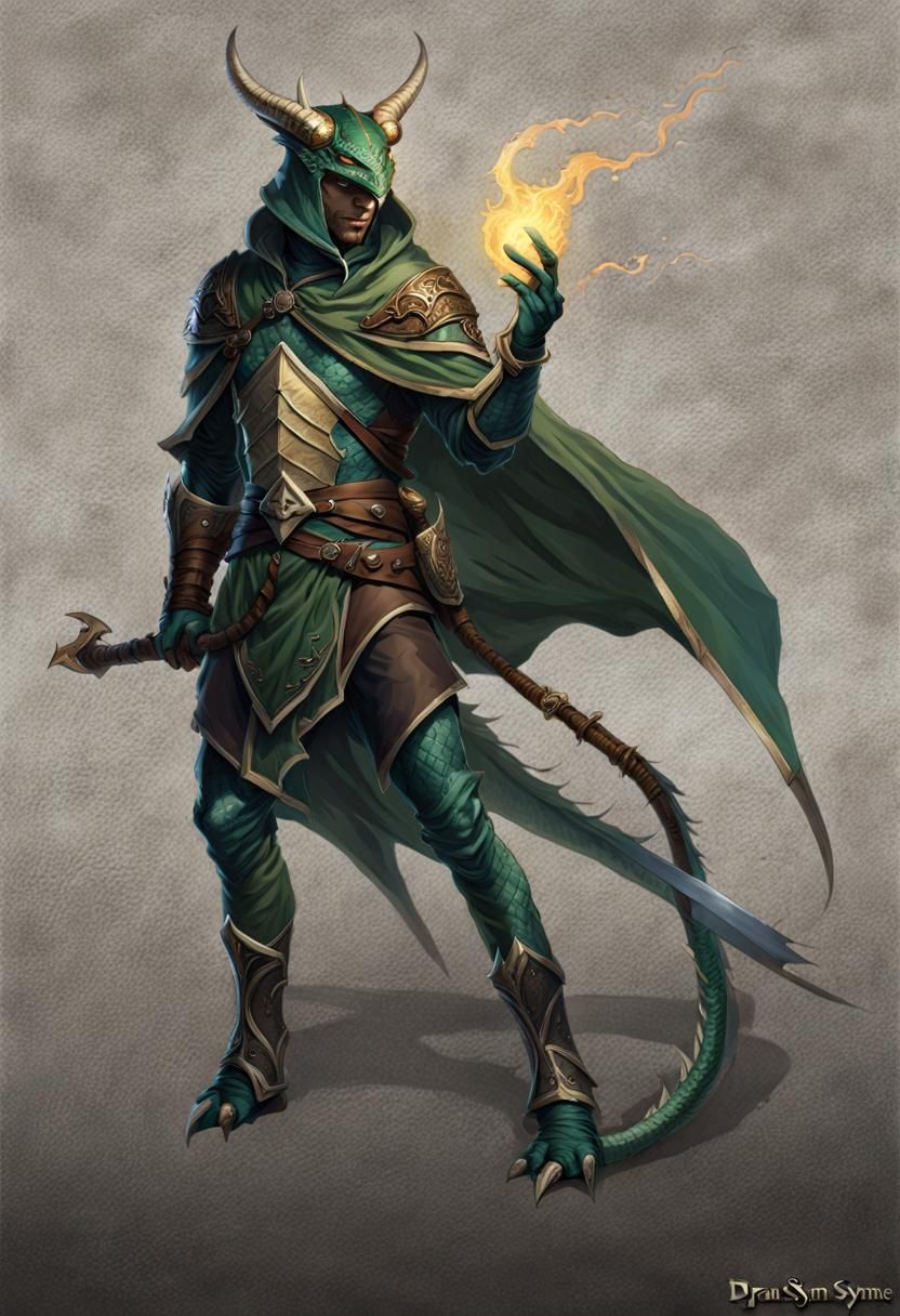 Draconic-human Sorcerer
