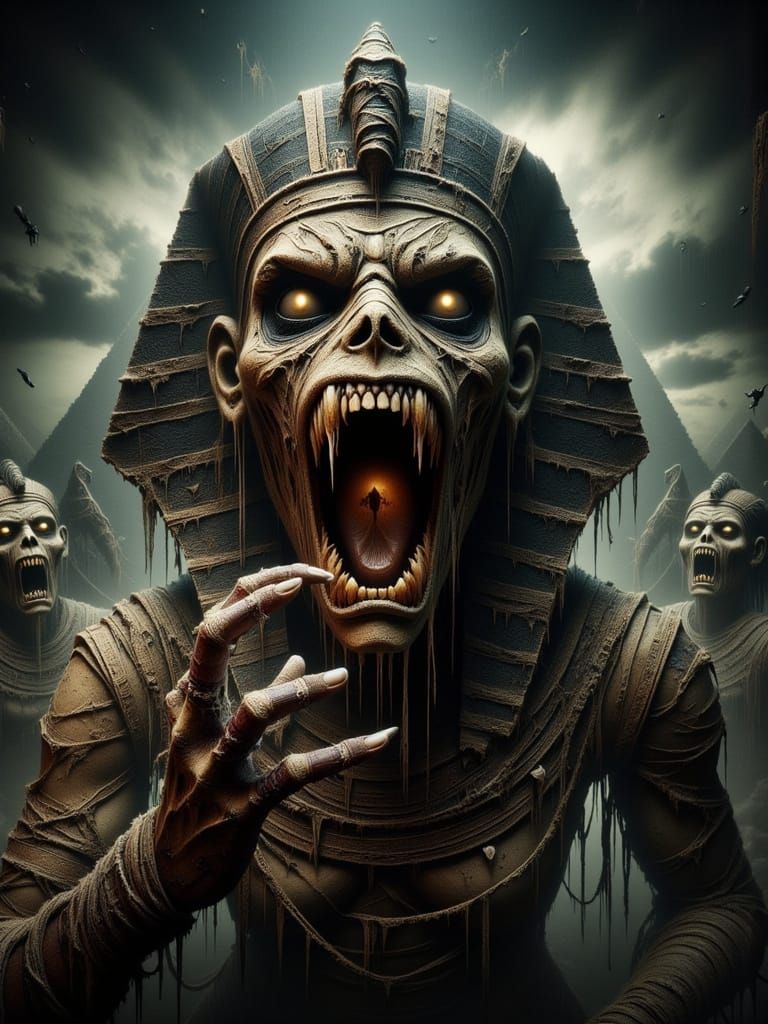 Horrific Pharaoh Entity Attacked by Giant Scarabs