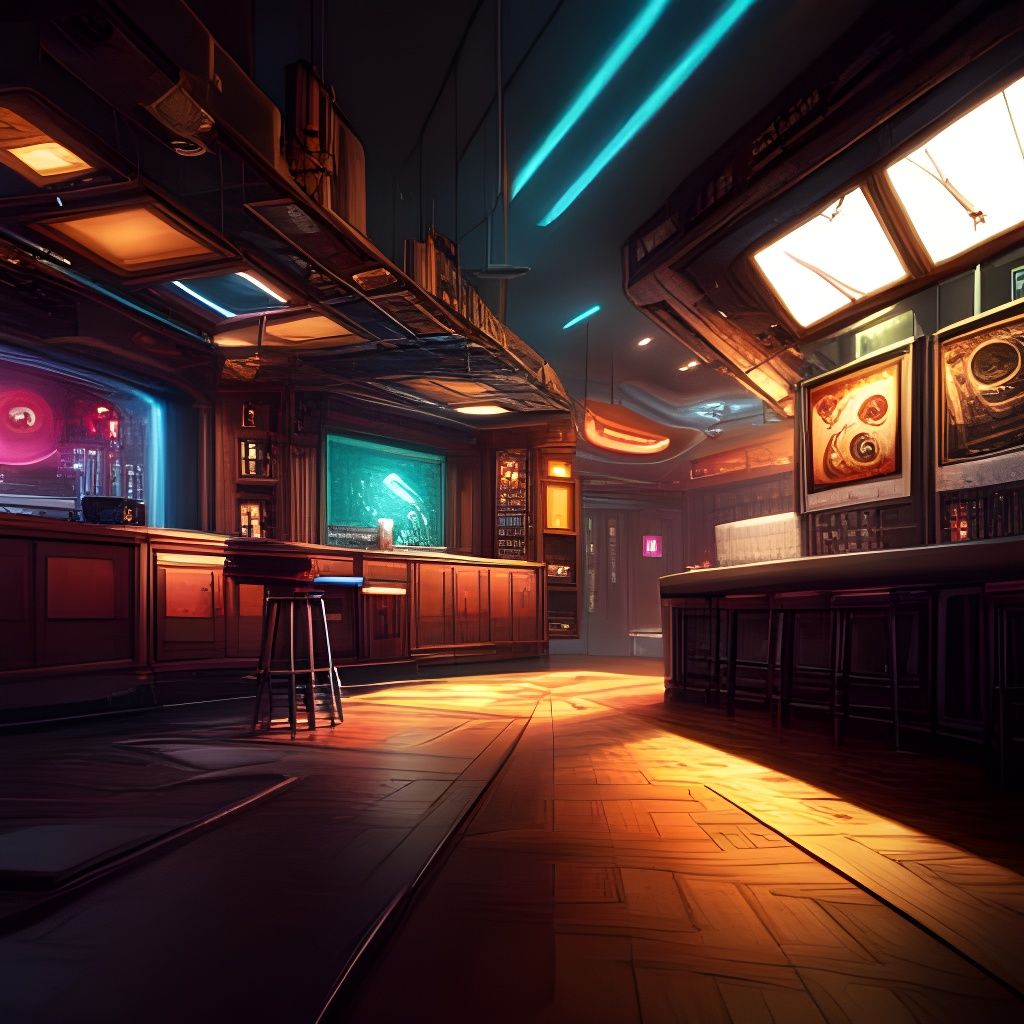 Cyberpunk Bar: Gateway to the Edge of the Universe