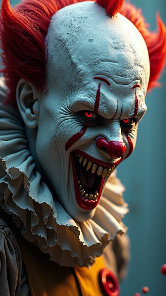 Hyperrealistic Terrifier Character Concept Art