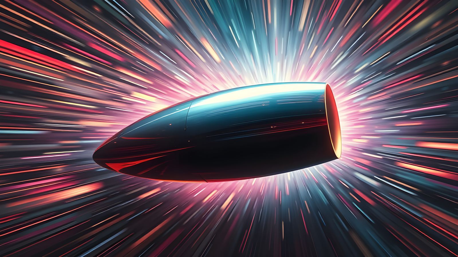 Surreal High-Speed Journey Through a Cosmic Vortex