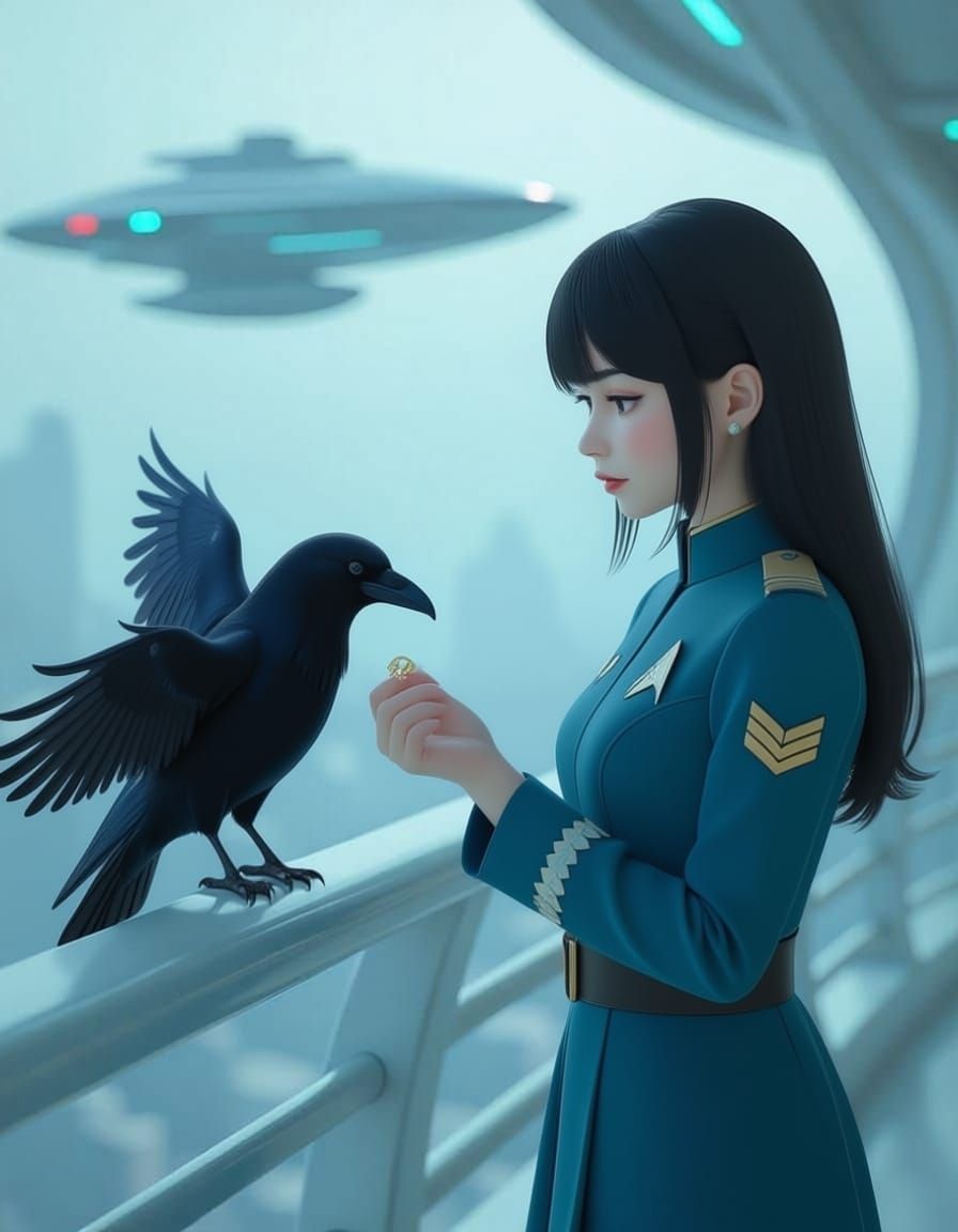 Star Trek Inspired Japanese Girl Offers Sapphire to Raven