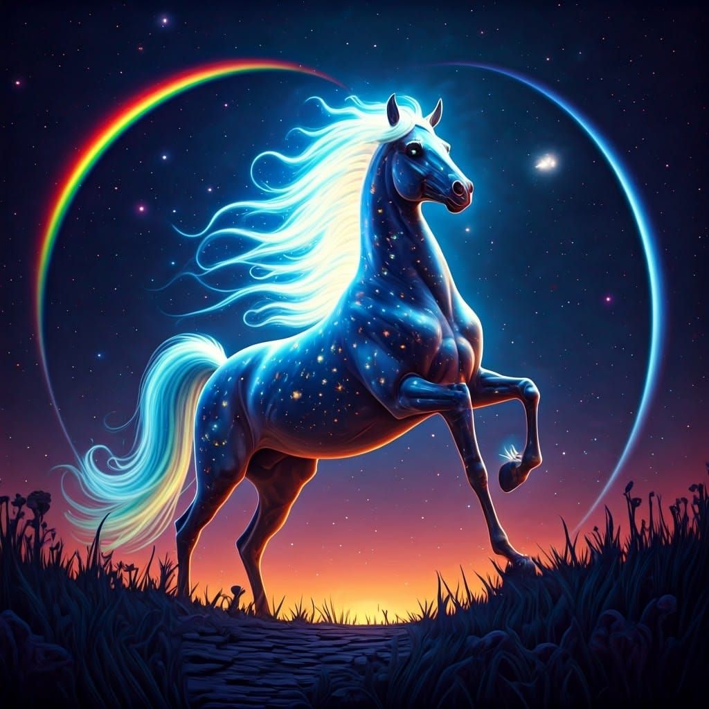 Centaur Galloping in a Surreal Dreamland