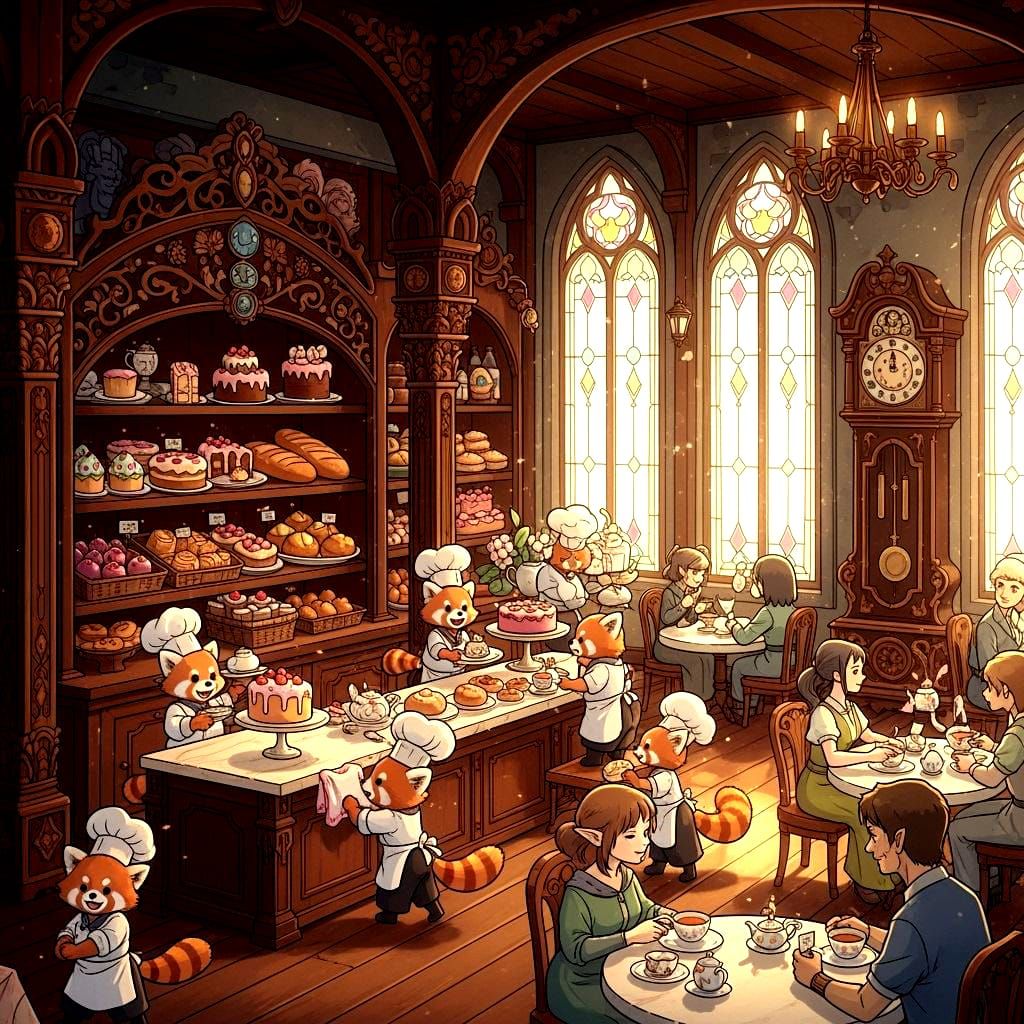 Red Pandas Run Cozy Tea Room and Bakery