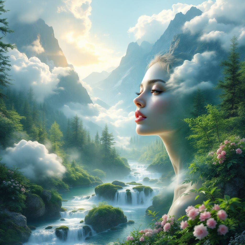 Ethereal Beauty in a Cyberpunk Aesthetic