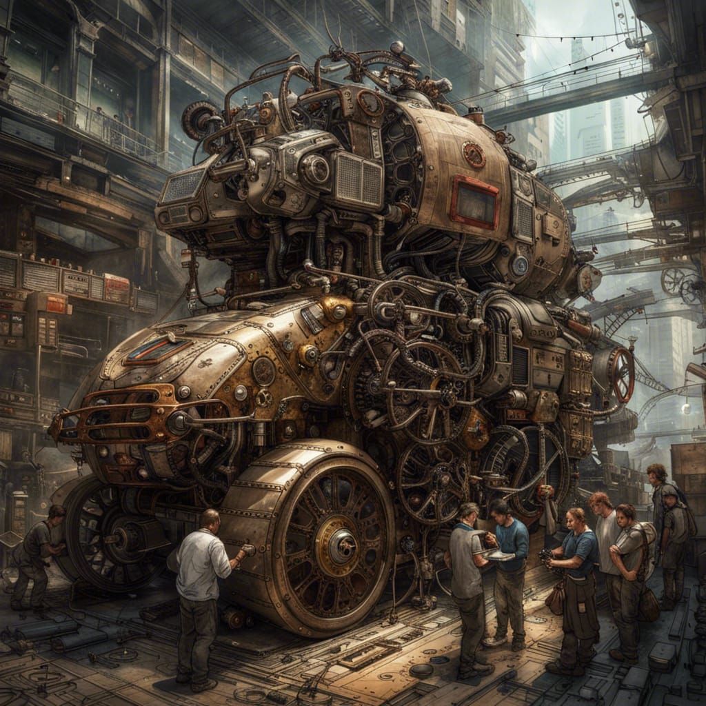 Steampunk Military Vehicle