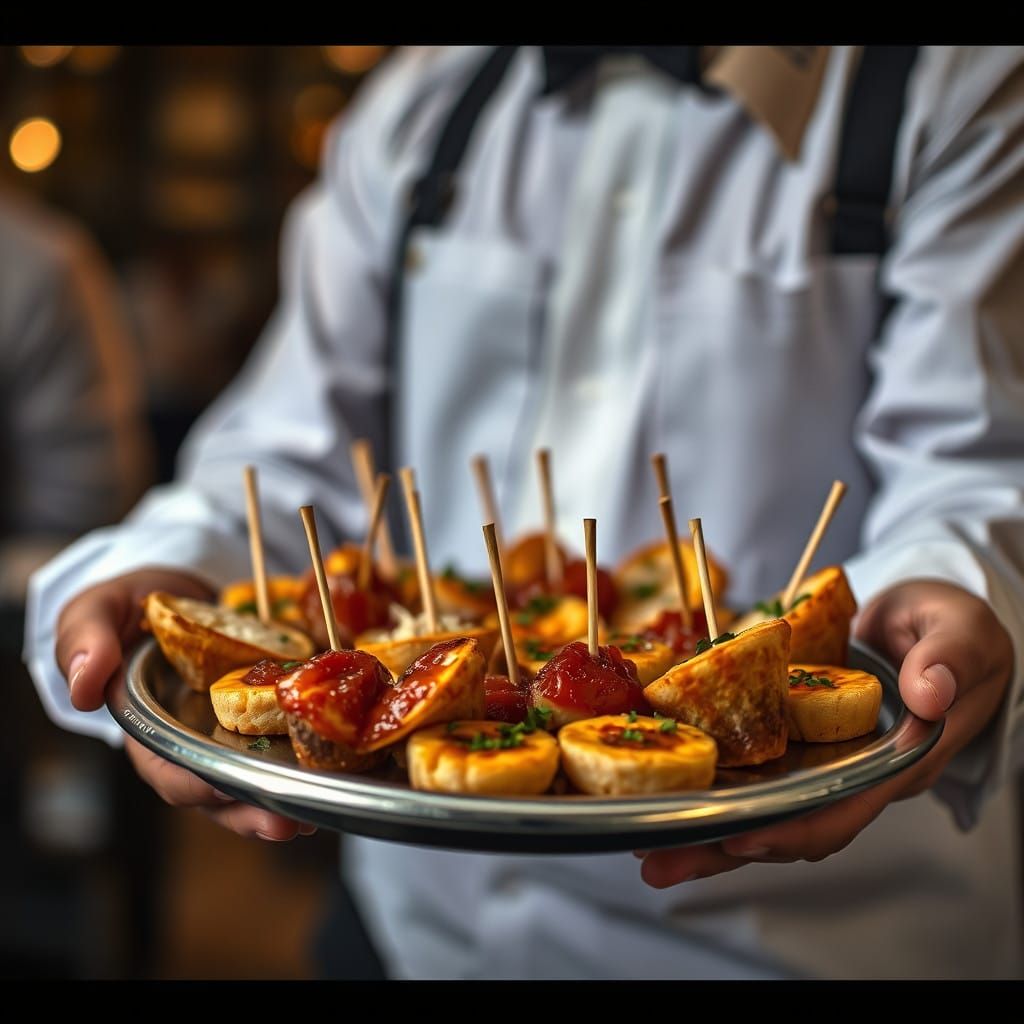 Tapas Tray in Cinematic Hyperrealism