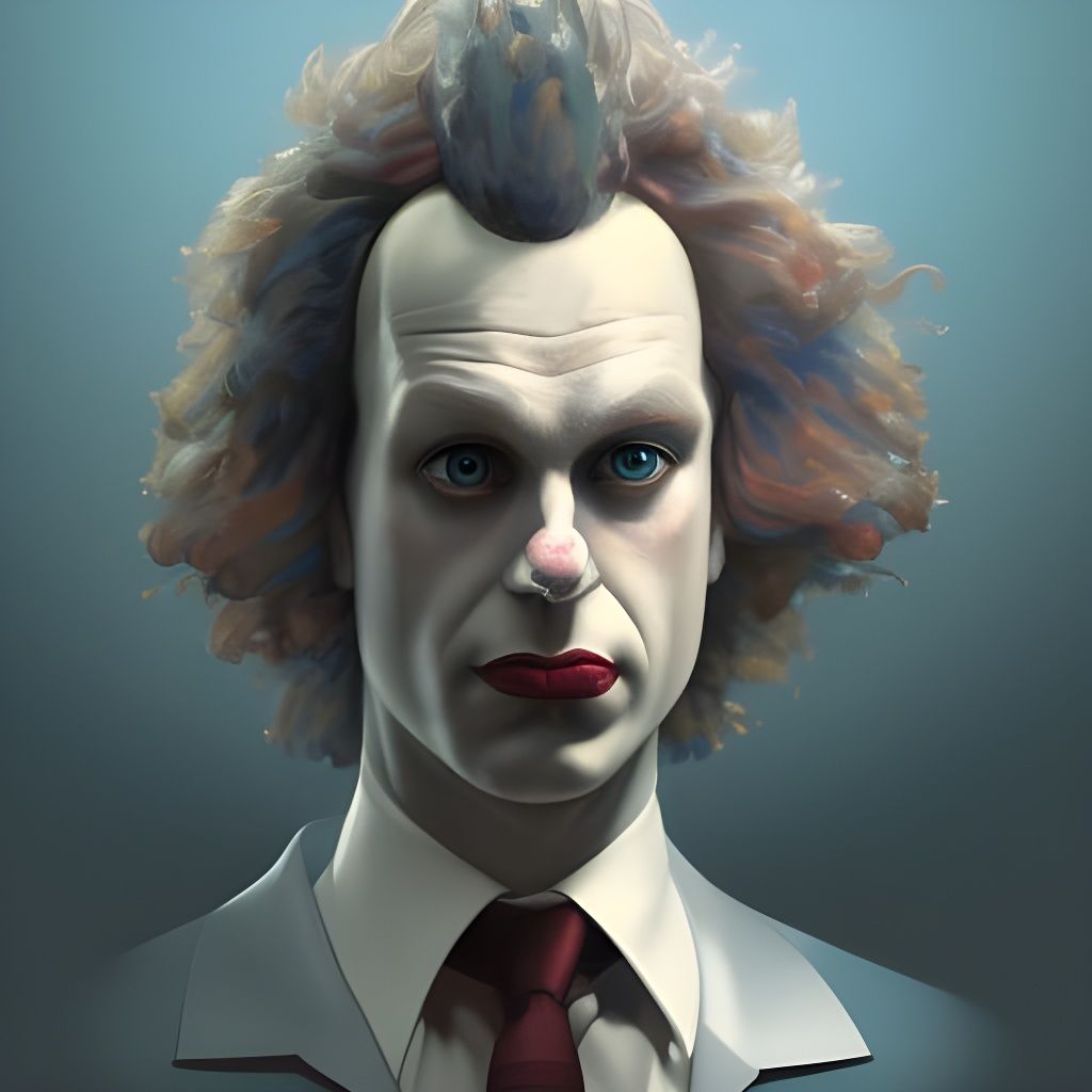 a clown without makeup