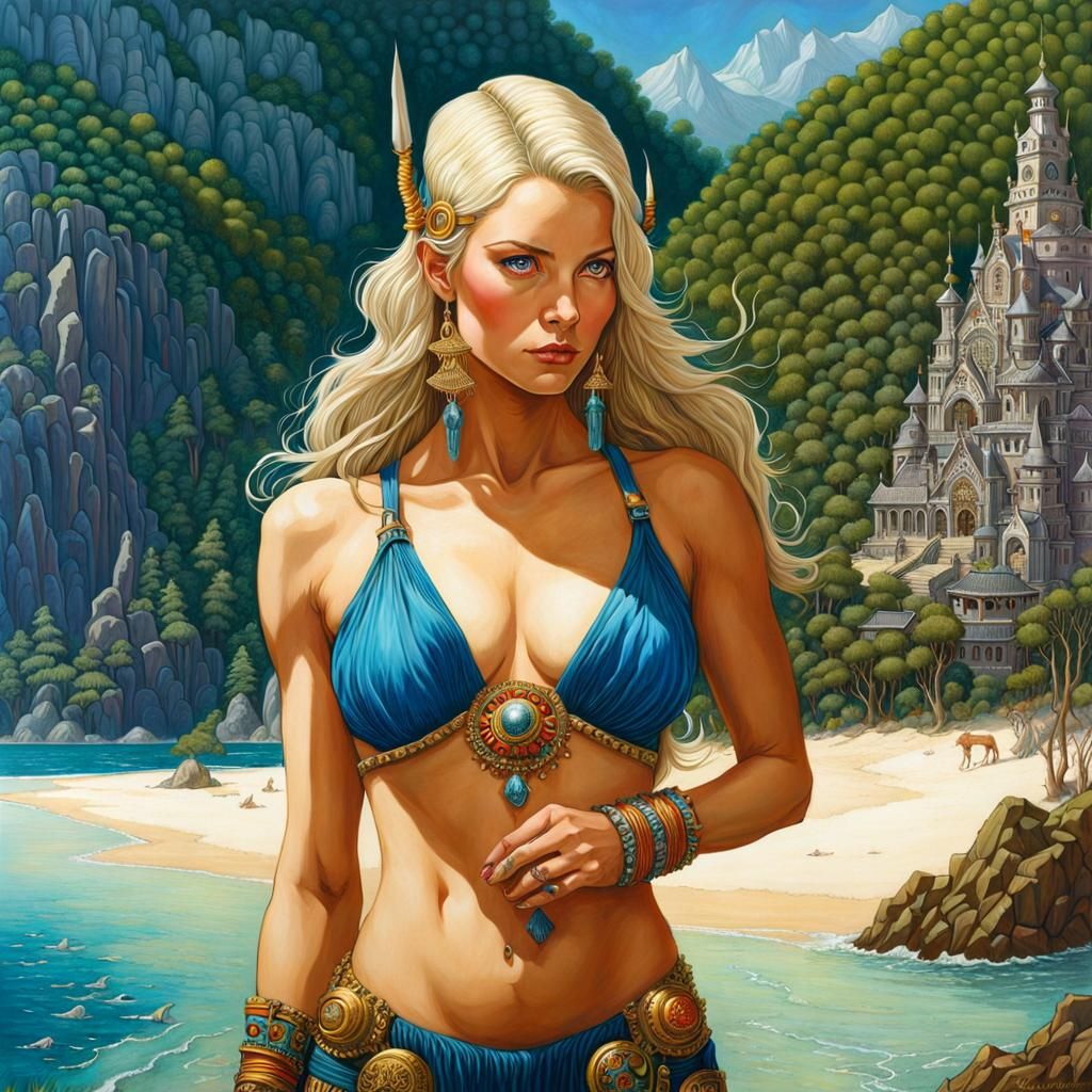 Surreal Fantasycore Art with Humans and Animals