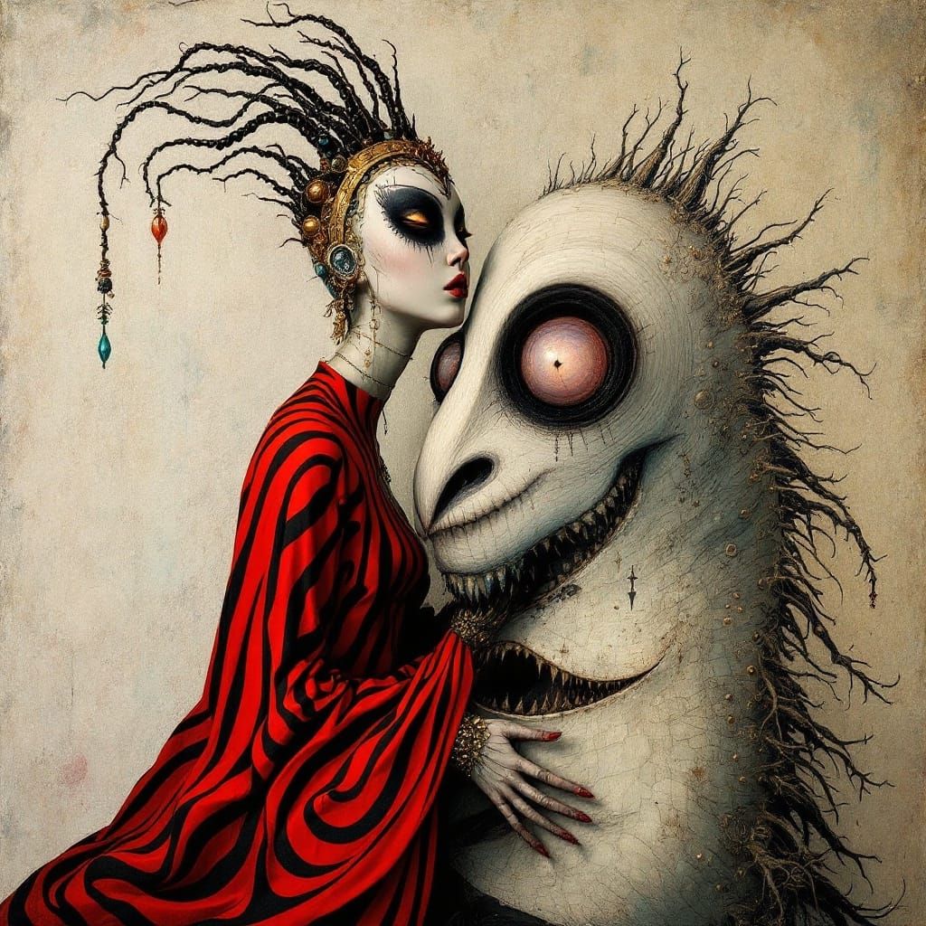 Surreal Queenpunk Style Portrait