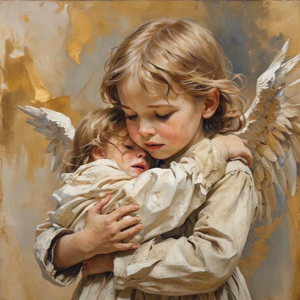 Impressive Watercolor Angel Painting