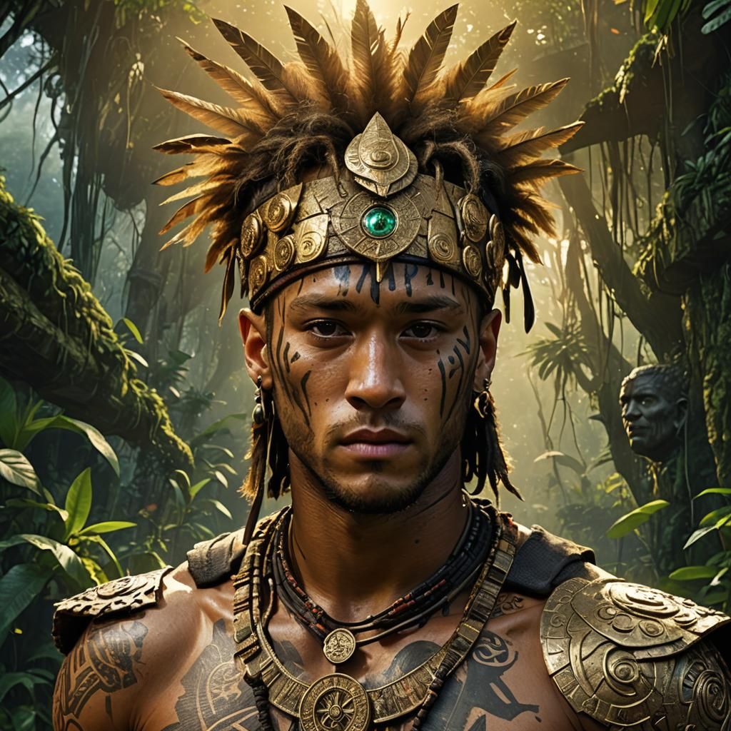 Neymar as Mystical Warrior in Amazon Rainforest