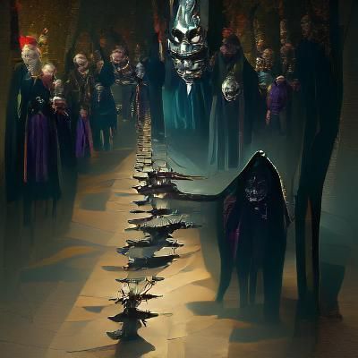 Sinister Line of Kings, Dark Fantasy Art