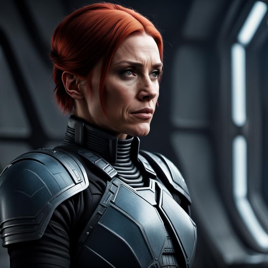 Katee Sackhoff as Bo-Katan Kryze: Digital Matte Painting